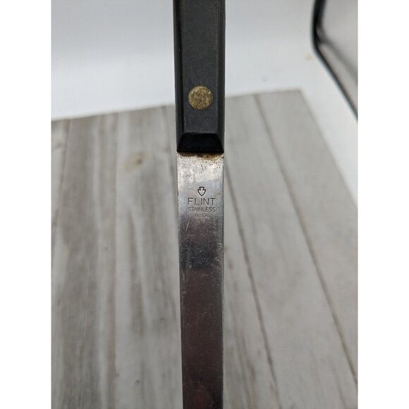Flint Arrowhead Stainless Steel Long Turner Spatula 13 1/2" Solid Black USA - Picture 7 of 8